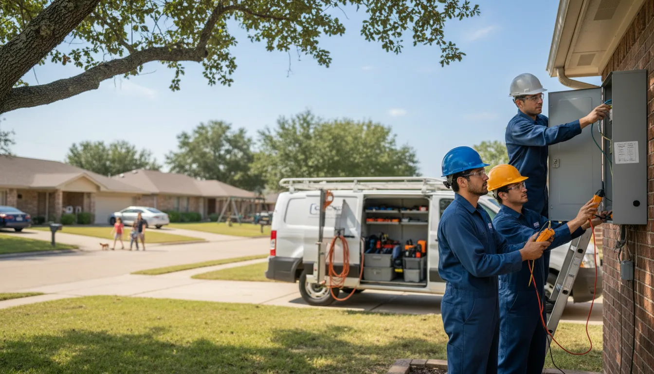 Certified electrician providing emergency electrical services in Valley Mills, TX